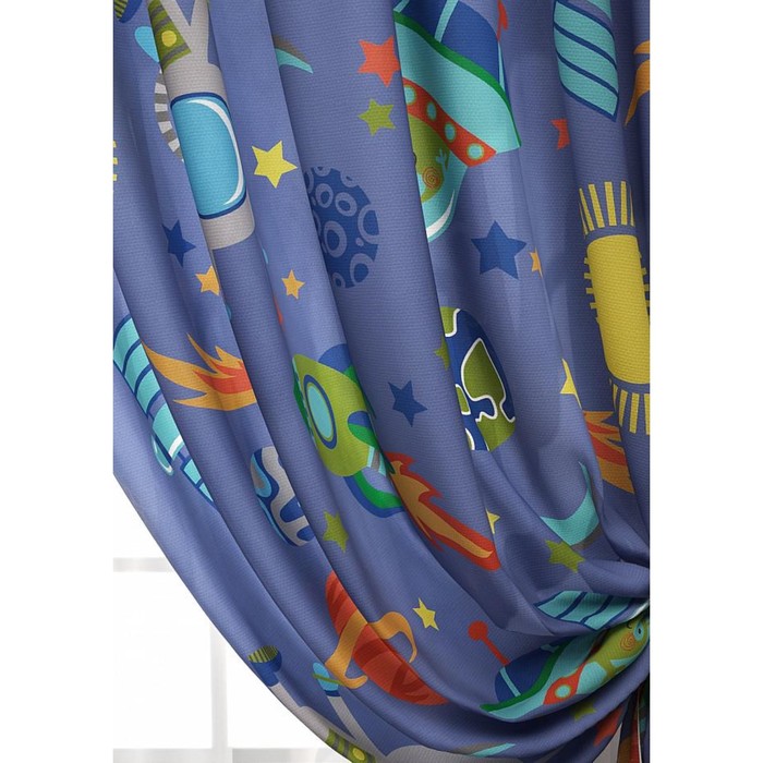 Шторы для детской "Буги-К", размер 150х260 см - 2 шт