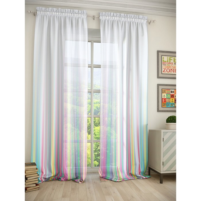 Тюль «Анота», размер 150 х 280 см. — 2 шт.