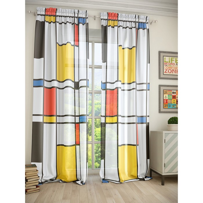 Тюль «Монтик», размер 150 х 280 см. — 2 шт.