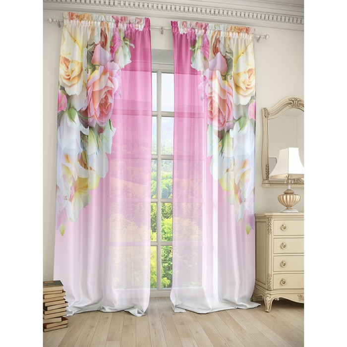 Тюль «Лакас», размер 150 х 280 см. — 2 шт.