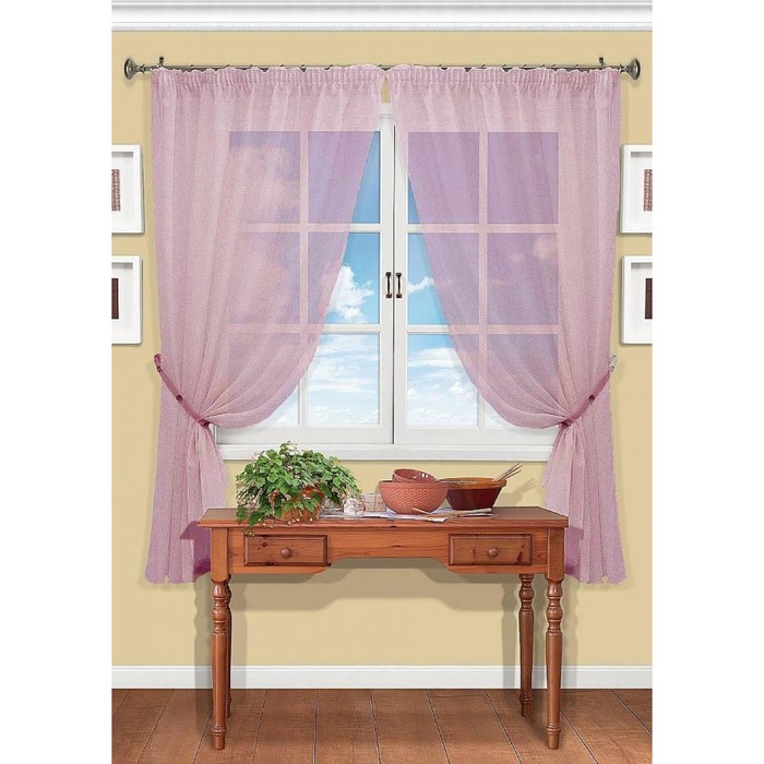 Вуаль «Рилка-К», цвет сиреневый, размер 150 х 170 см. — 2 шт.