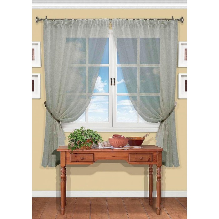 Вуаль «Рилка-К», цвет серый, размер 150 х 170 см. — 2 шт.