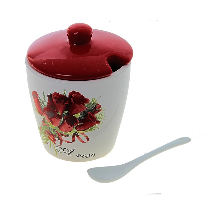 Сахарница с ложечкой 360 мл "Лето"