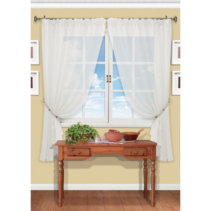 Вуаль «Рилка-К», цвет белый, размер 150 х 170 см. — 2 шт.