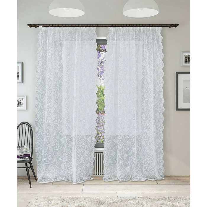 Тюль «Бисн», размер 150 х 260 см. — 2 шт.