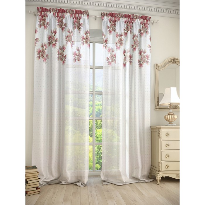 Тюль «Шенон», размер 150 х 280 см. — 2 шт.