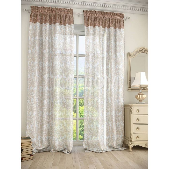 Тюль «Зафир», размер 150 х 280 см. — 2 шт.