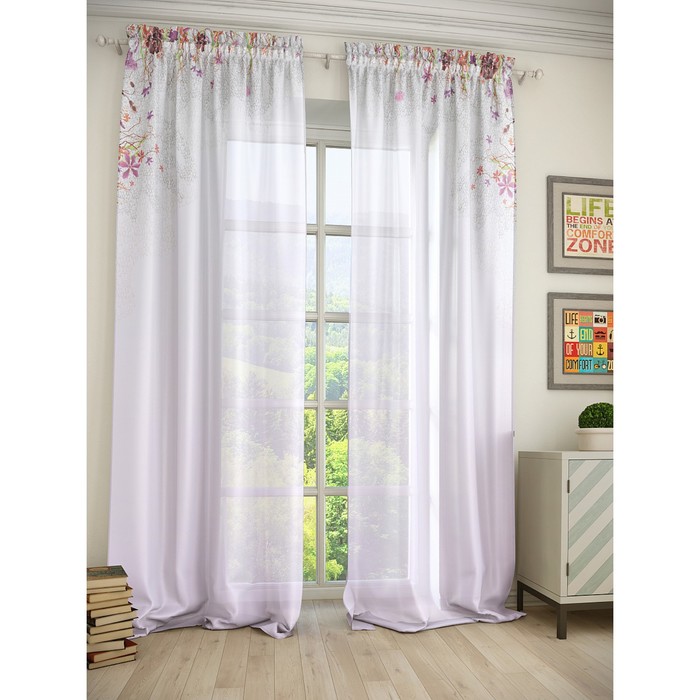 Тюль «Финна», размер 150 х 280 см. — 2 шт.