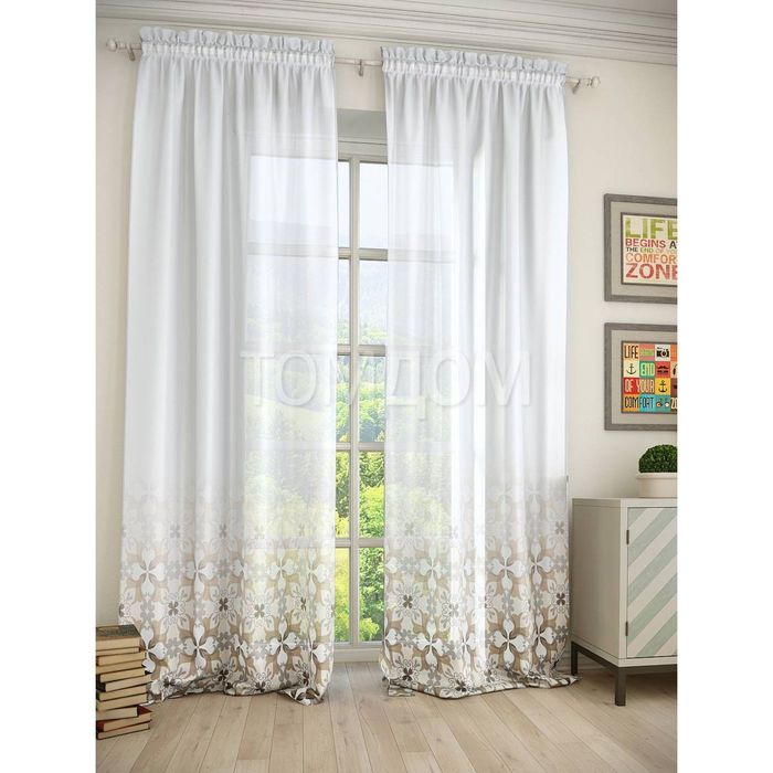 Тюль «Рони», размер 150 х 280 см. — 2 шт.