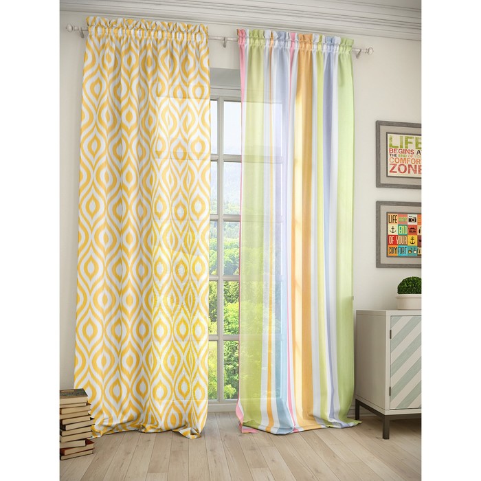 Тюль «Дорн», размер 150 х 280 см. — 2 шт.