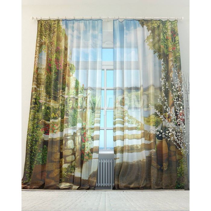 Тюль «Фонадра», размер 150 х 260 см. — 2 шт.