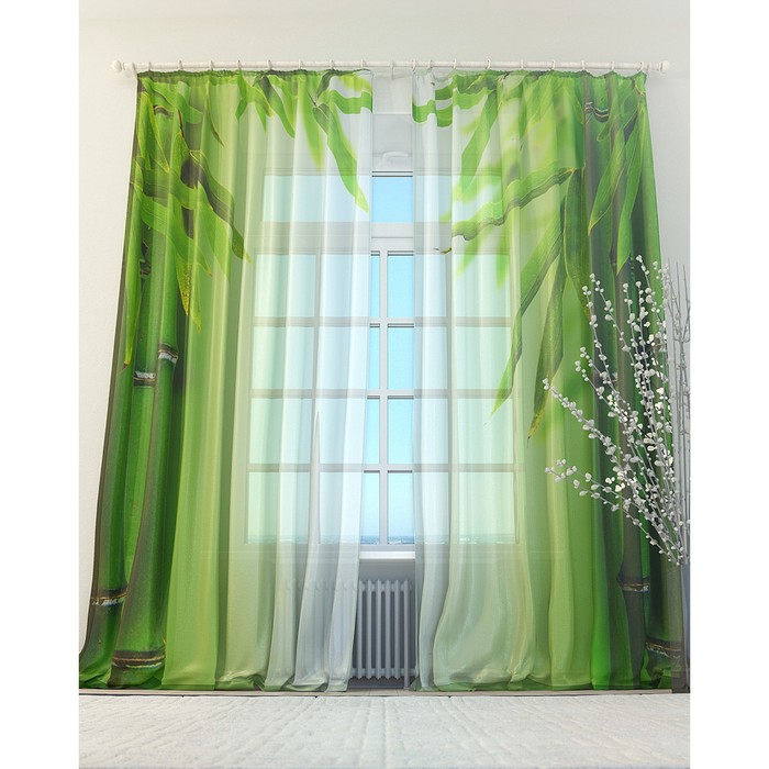 Тюль «Мабус», размер 150 х 260 см. — 2 шт.