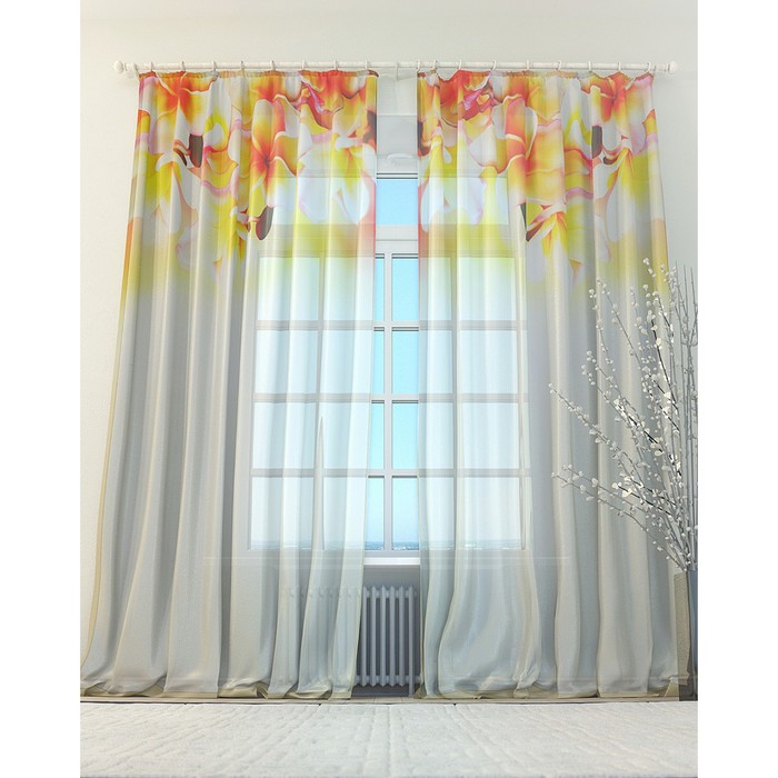 Тюль «Нуту», размер 150 х 260 см. — 2 шт.