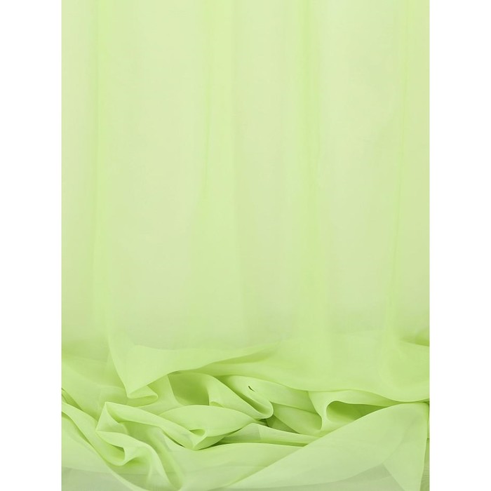 Тюль (вуаль) «Вело», цвет зелёный, размер 300 х 260 см. — 1 шт.