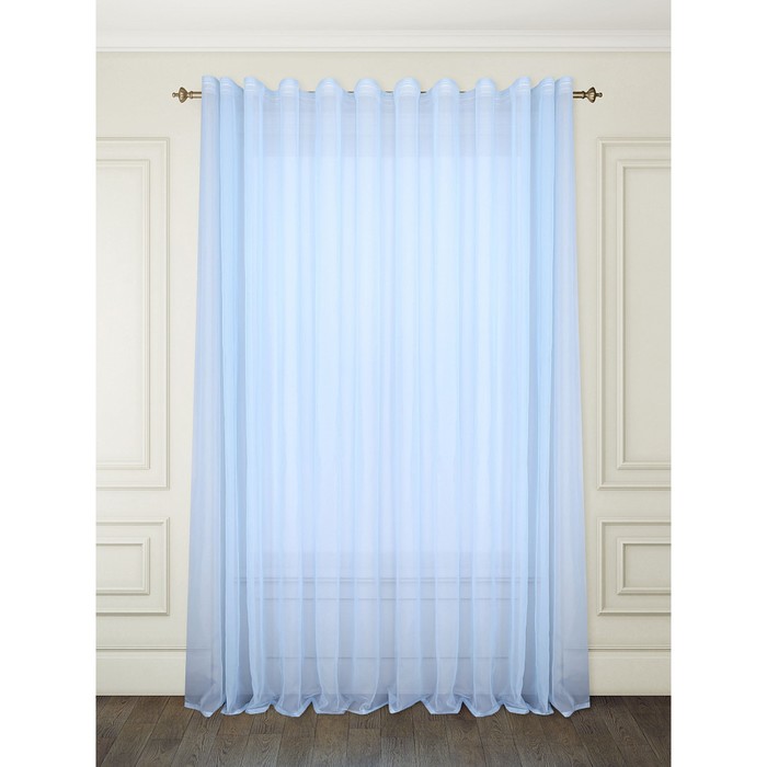 Тюль (вуаль) «Вело», цвет голубой, размер 300 х 260 см. — 1 шт.