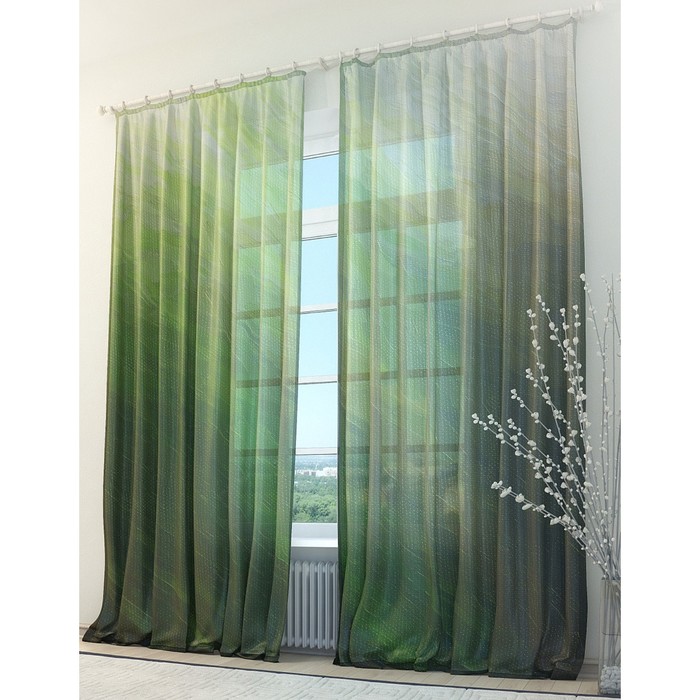 Тюль «Лаги», размер 150 х 260 см. — 2 шт.