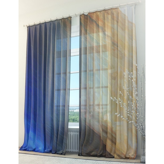 Тюль «Хартмун», размер 150 х 260 см. — 2 шт.