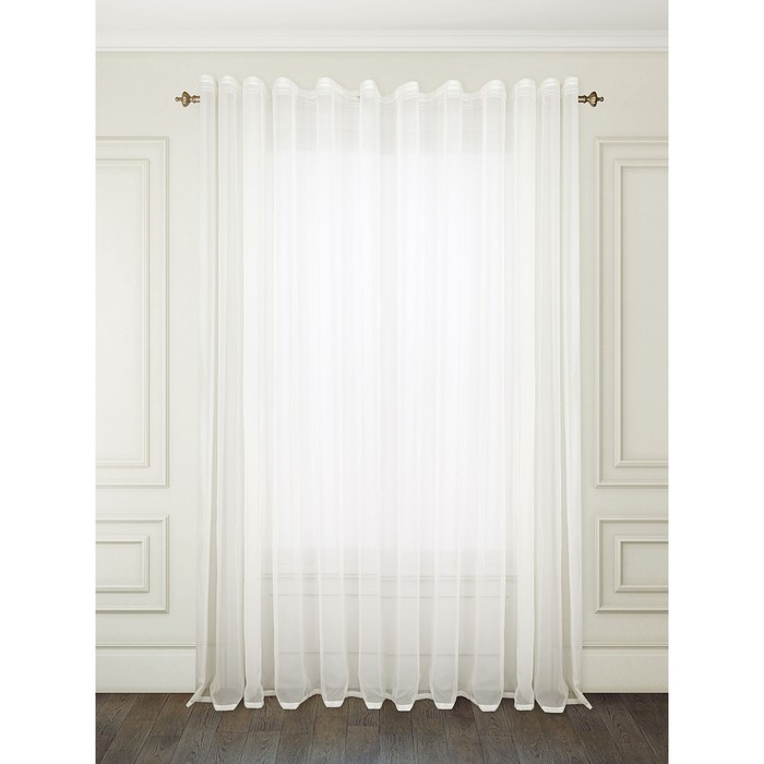 Тюль (вуаль) «Вело», цвет бежевый, размер 300 х 260 см. — 1 шт.