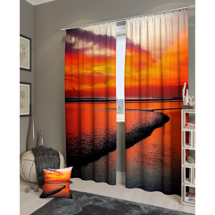 Фотошторы "Богатство цвета", размер 150х260 см - 2 шт, блэкаут