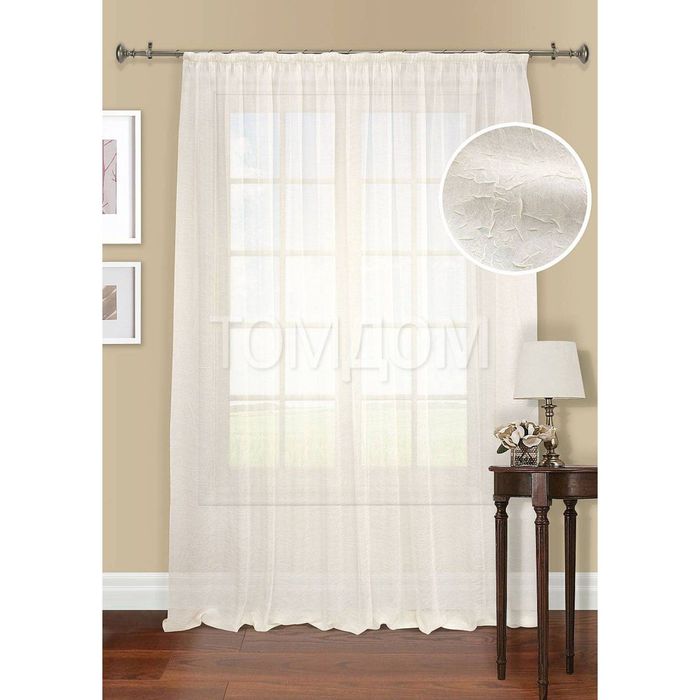 Тюль «Дилка», цвет бежевый, размер 300 х 275 см. — 1 шт.