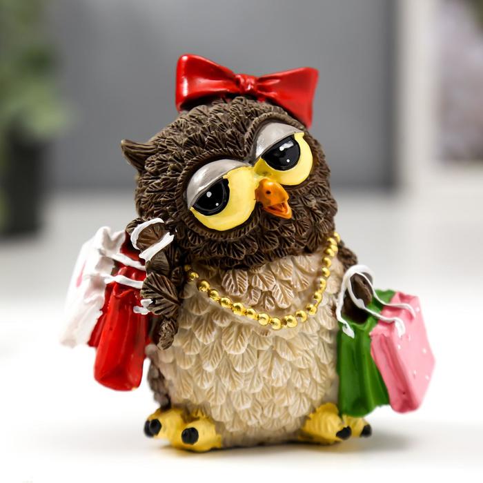 Сувенир "Совушка на шопинге"