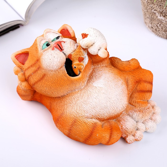 Сувенир "Котофей с рыбкой"