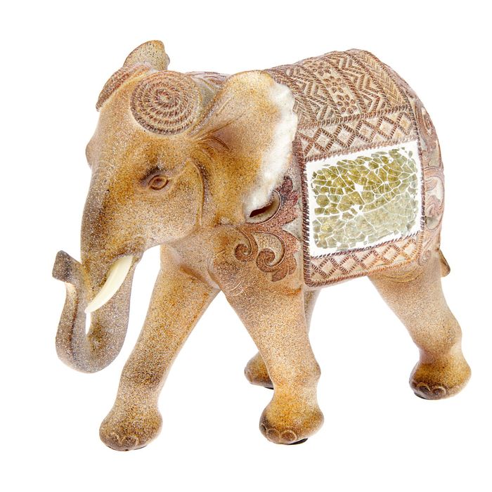 Сувенир полистоун "Слон золотая этника" 16х18,5х8 см