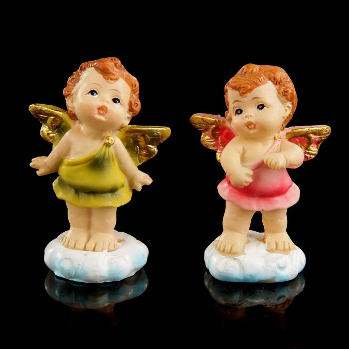 Сувенир полистоун "Ангел малыш" МИКС 6х4х2,5 см