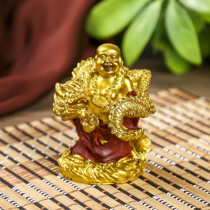 Нецке "Хоттей с драконом" в пакете 5х6,5х4 см