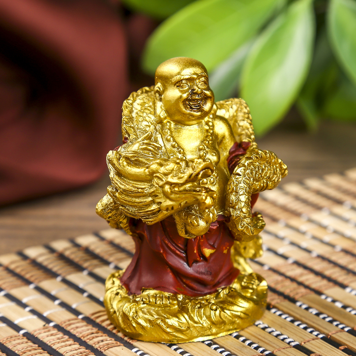 Нецке "Хоттей с драконом" в пакете 5х6,5х4 см