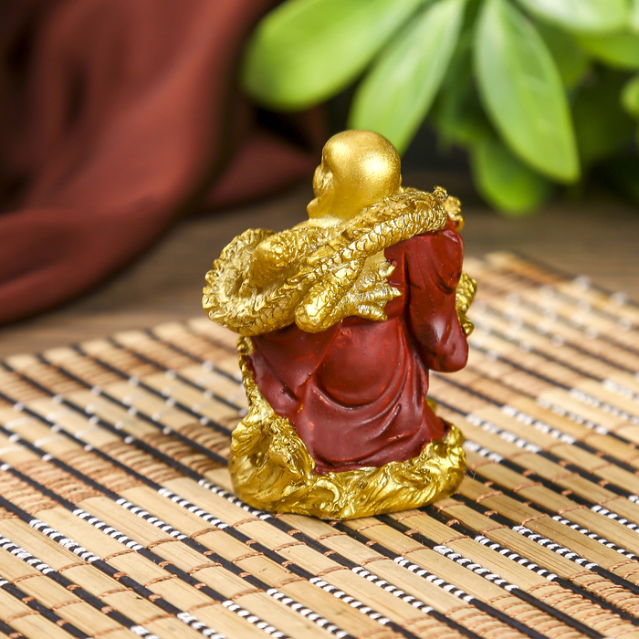 Нецке "Хоттей с драконом" в пакете 5х6,5х4 см