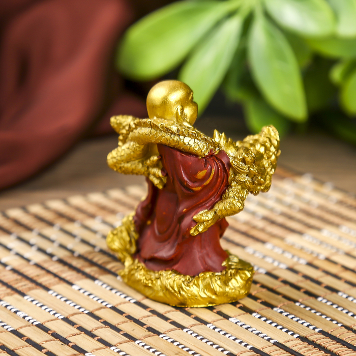 Нецке "Хоттей с драконом" в пакете 5х6,5х4 см