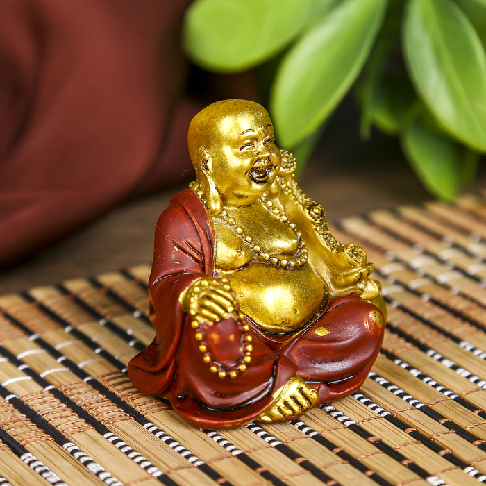 Нецке "Хоттей с чётками и мешком" в пакете 4х5,5х5,5 см