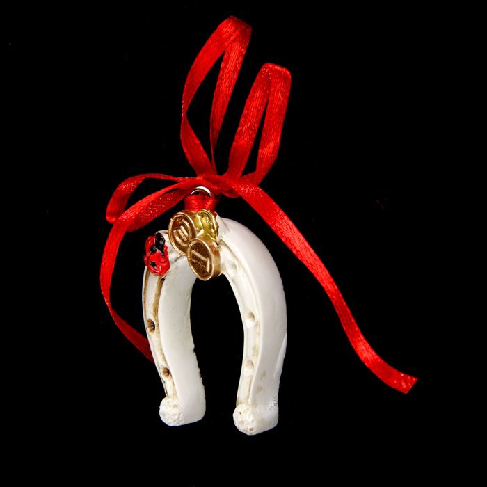 Сувенир полистоун Lucky "Денежная подкова" 3,8х3,5х1 см