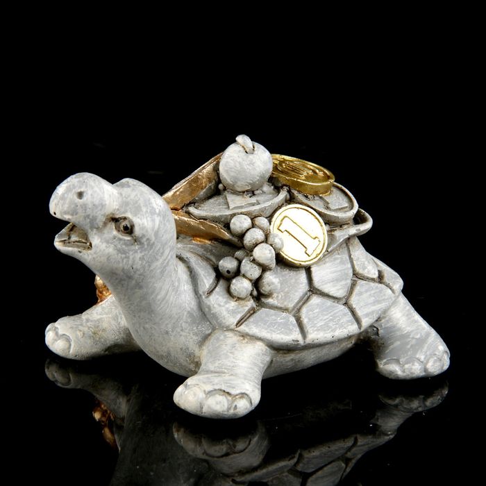 Сувенир полистоун Lucky "Денежная черепаха" 5х9,5х6 см