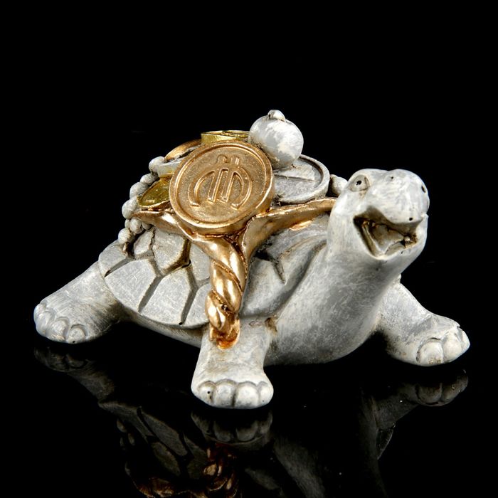 Сувенир полистоун Lucky "Денежная черепаха" 5х9,5х6 см