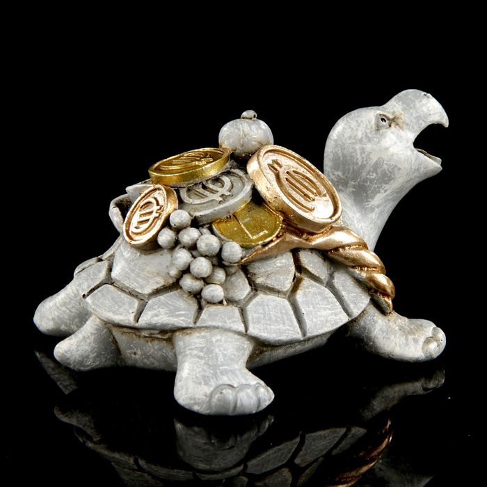 Сувенир полистоун Lucky "Денежная черепаха" 5х9,5х6 см