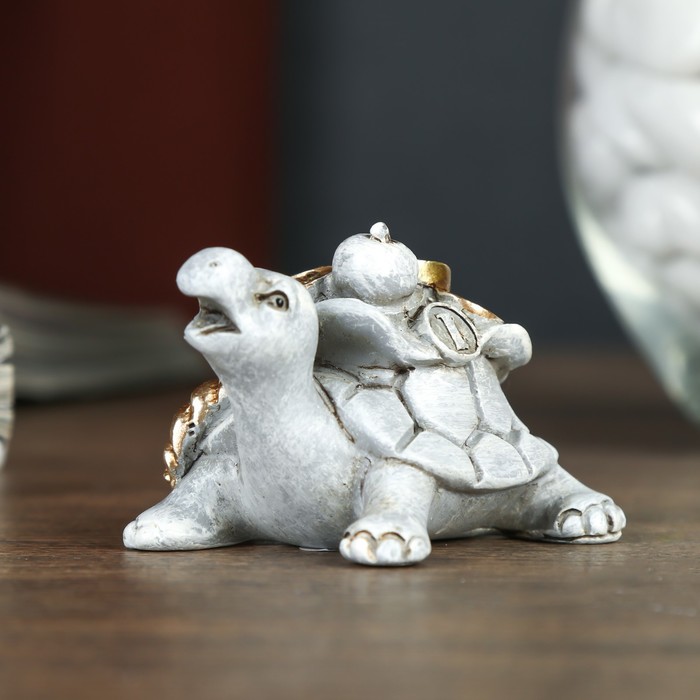 Сувенир полистоун Lucky "Денежная черепаха" 6,5х4,7х4 см