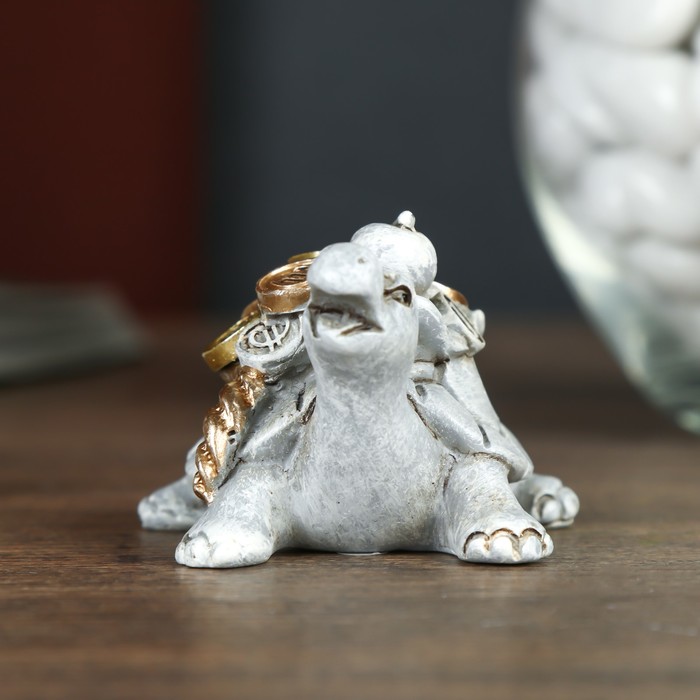 Сувенир полистоун Lucky "Денежная черепаха" 6,5х4,7х4 см