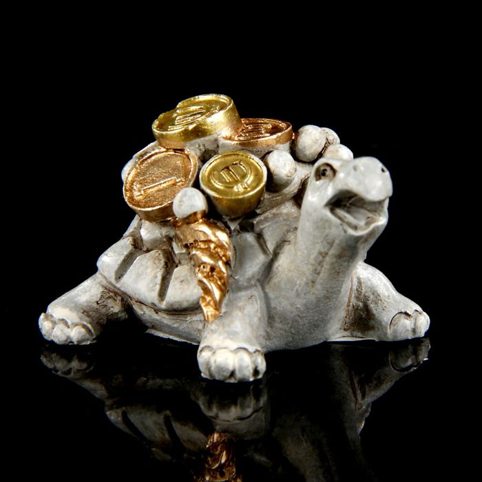 Сувенир полистоун Lucky "Денежная черепаха" 4,2х3х2,5 см