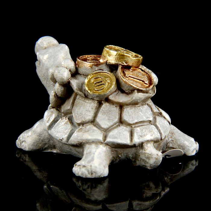 Сувенир полистоун Lucky "Денежная черепаха" 4,2х3х2,5 см