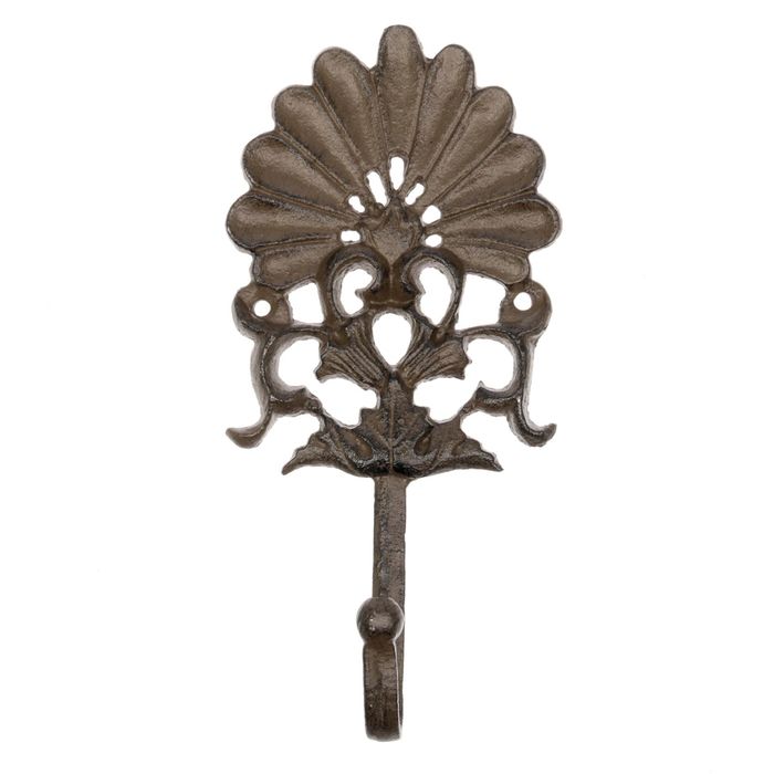 Крючок декоративный металл "Кружево" 19,5х9 см