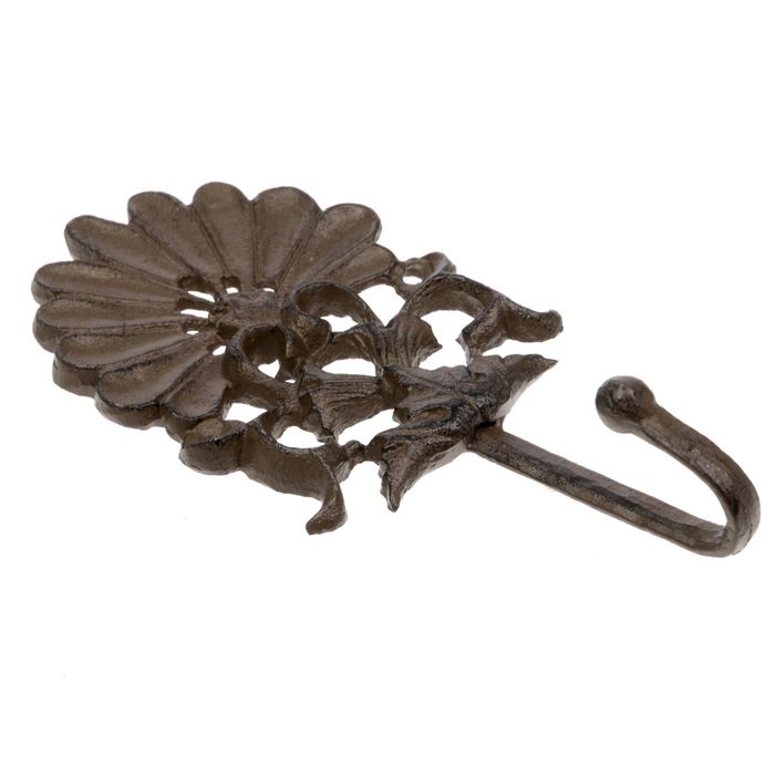 Крючок декоративный металл "Кружево" 19,5х9 см