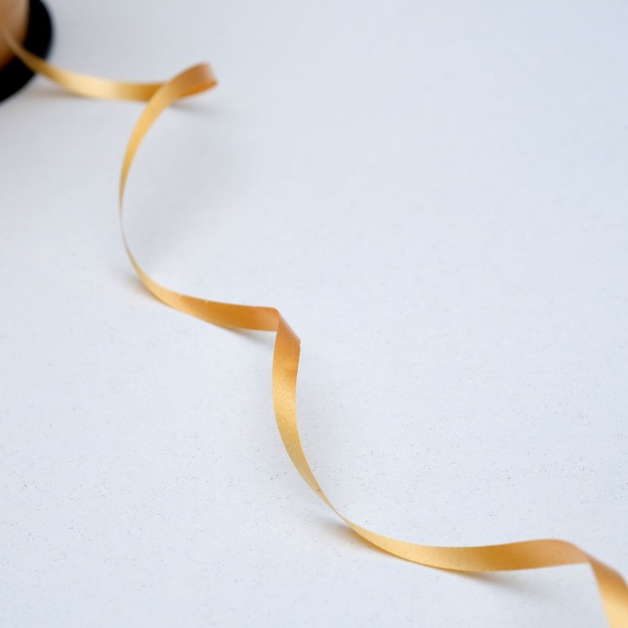 Лента упаковочная простая, цвет золотой 0,5 см х 225 м