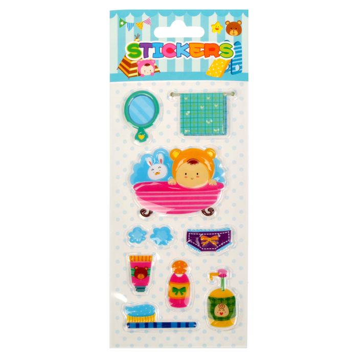 Наклейка пластик "Детская комната" глянец 20х8 см МИКС