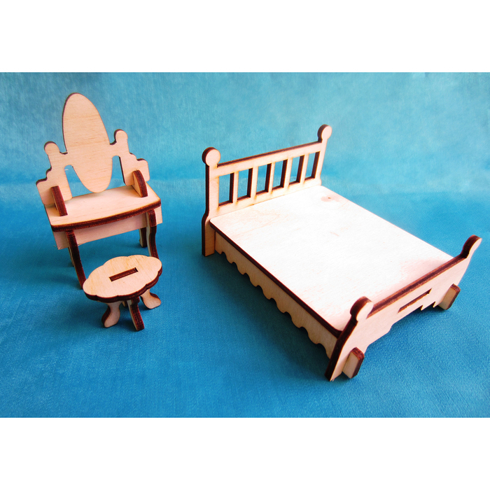 Набор мебели для домика, 20 предметов, для кукол 7-9 см