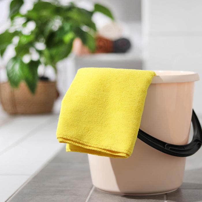 Салфетка из микрофибры с отверстием для швабры, цвет МИКС