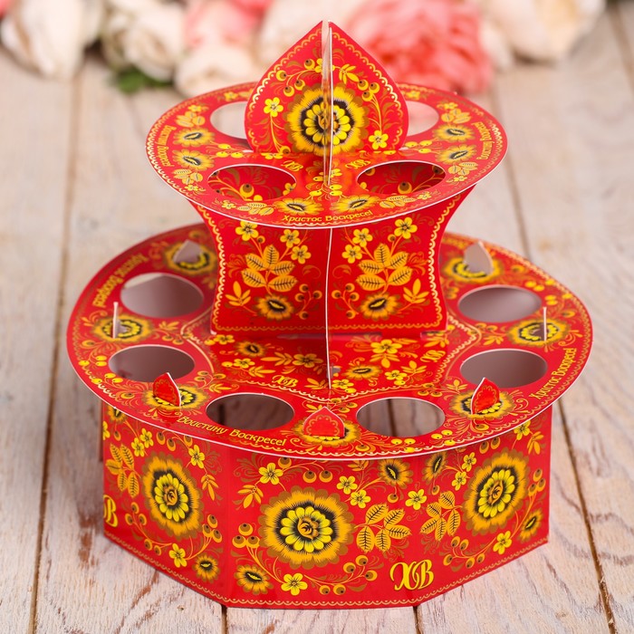 Подставка пасхальная на 12 яиц "Узор"