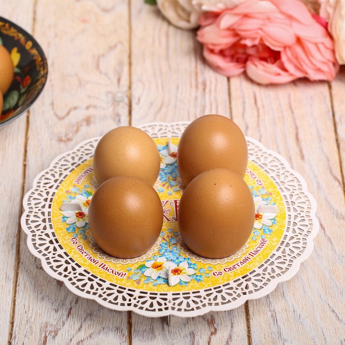Подставка пасхальная на 4 яйца "Цветы"