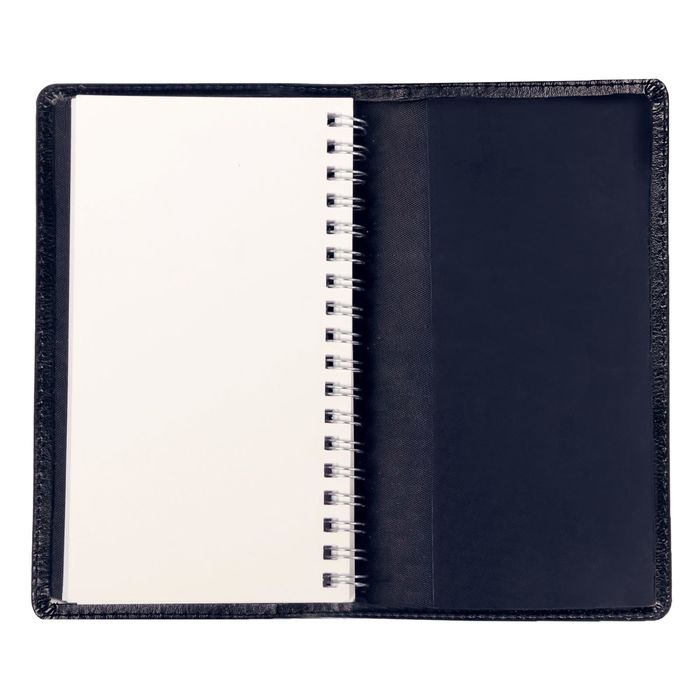 Записная книжка на гребне в обложке из экокожи "Россия - великая страна", 60 листов